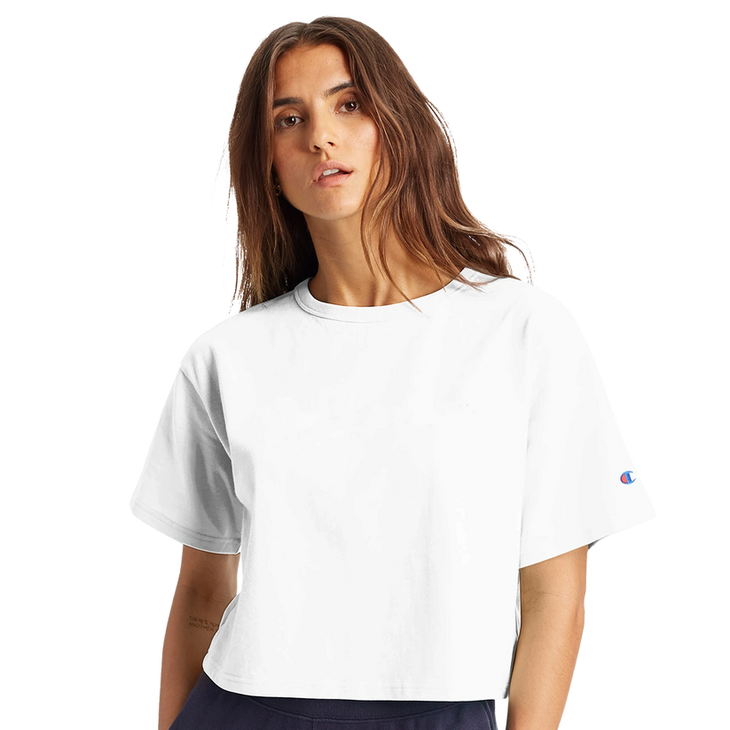 Women's Cropped Crewneck T-Shirt | Summer Collection | Women's Styles